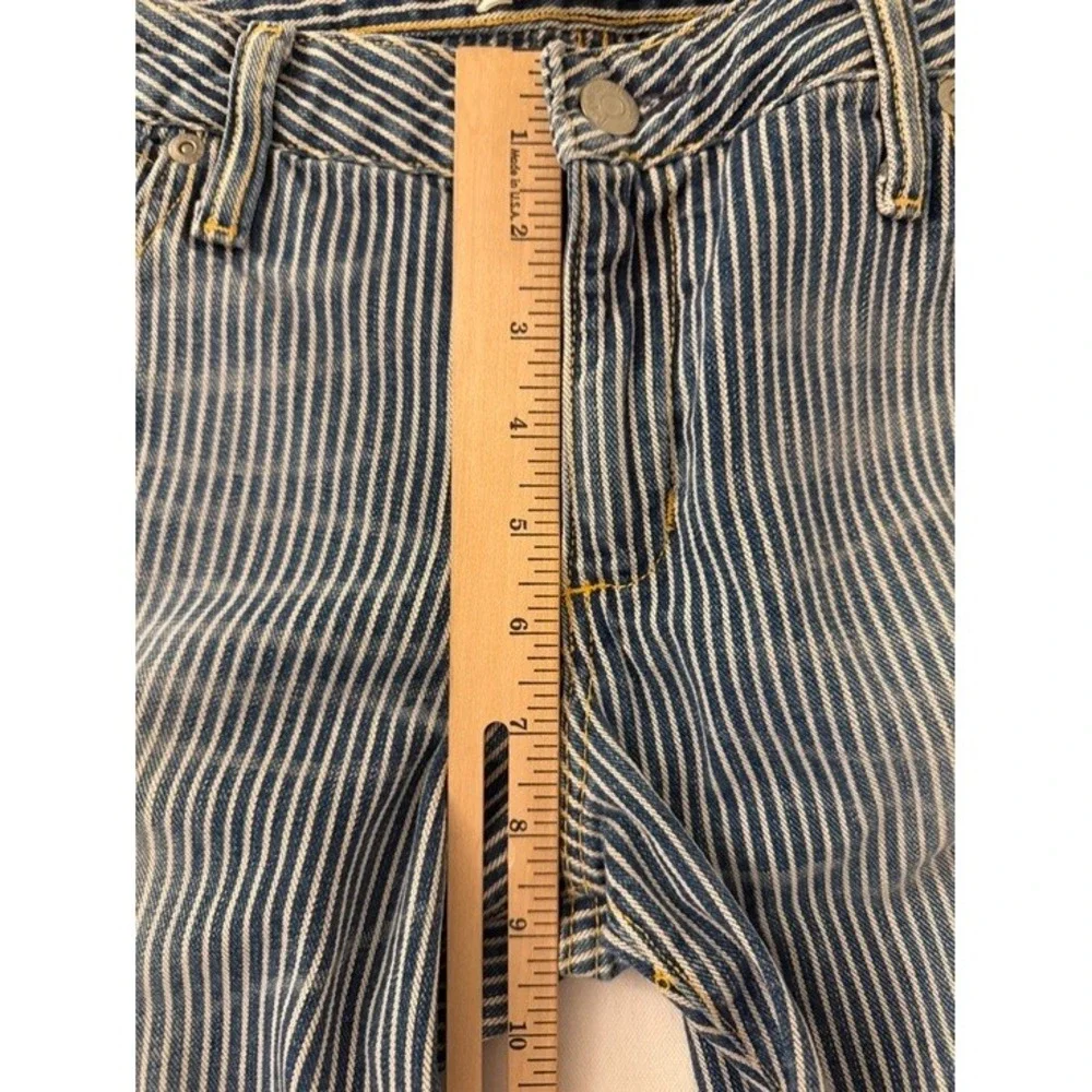 Paperdenim&cloth Southern Pacific Hickory Stripe Jeans Blue White 2-MOD-RS 32x33